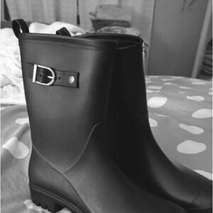 Capelli of New York Black Winter Rain Boots